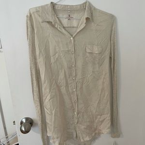 Ribbed + silk beautiful top. NEW. TAGS